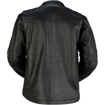 Z1R Munition Leather Jacket Black - Rear View