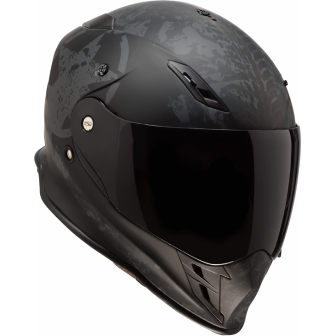 Z1R Nemesis Speed Demon Helmet Black - Front Right Side View