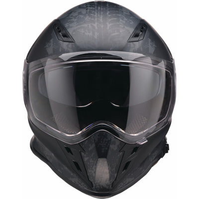 Z1R Nemesis Speed Demon Helmet Black - Front View