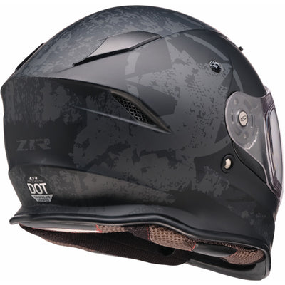 Z1R Nemesis Speed Demon Helmet Black - Rear Right Side View