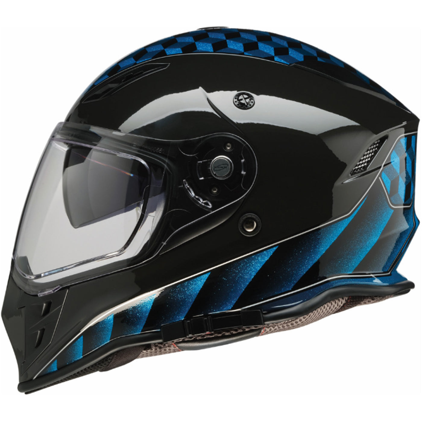 Z1R Nemesis Thunderbird Helmet Blue - Left Side View