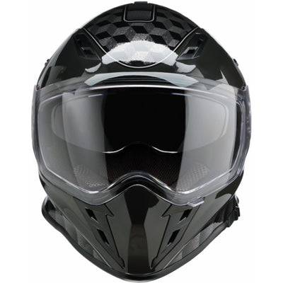 Z1R Nemesis Thunderbird Helmet Gray - Front View