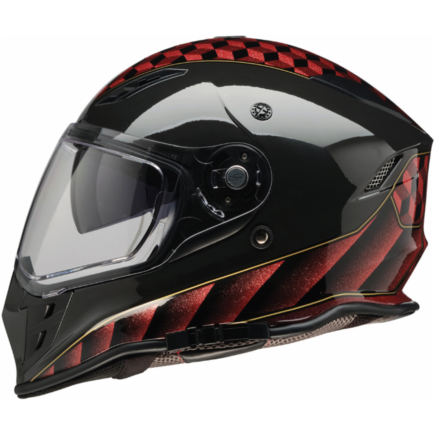 Z1R Nemesis Thunderbird Helmet Red - Left Side View