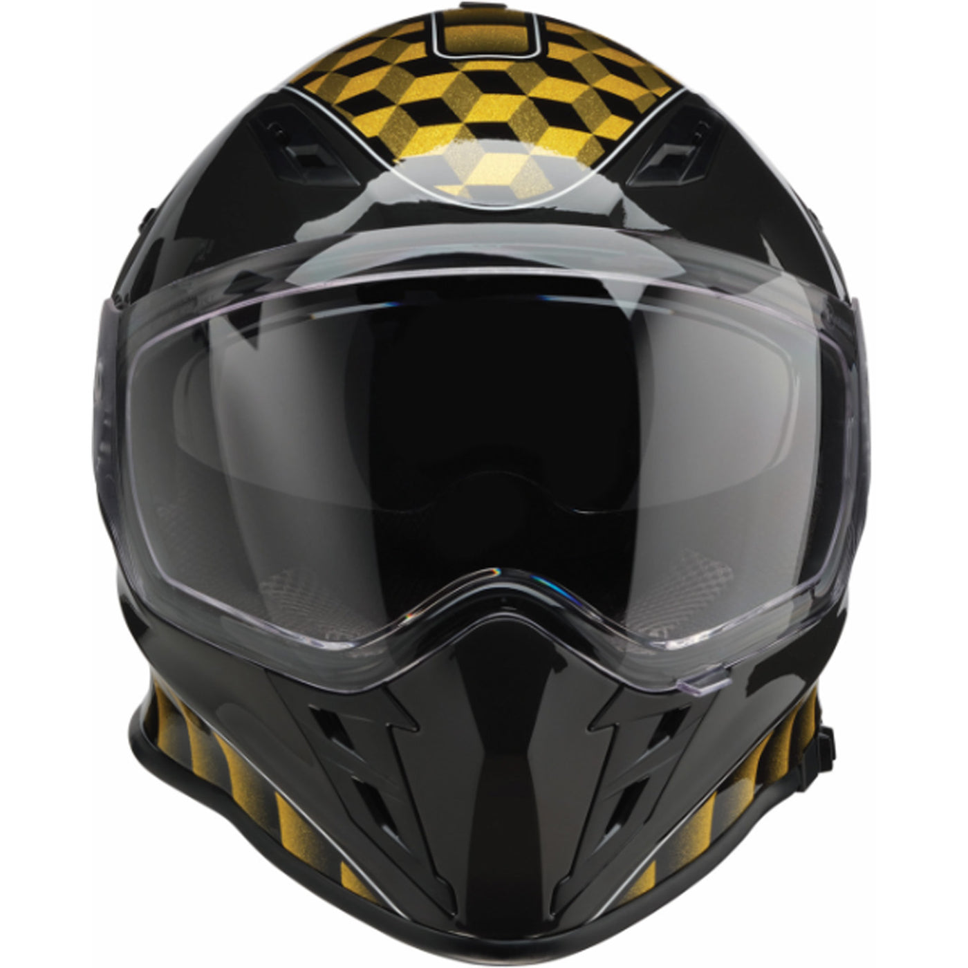 Z1R Nemesis Thunderbird Helmet Yellow - Front View