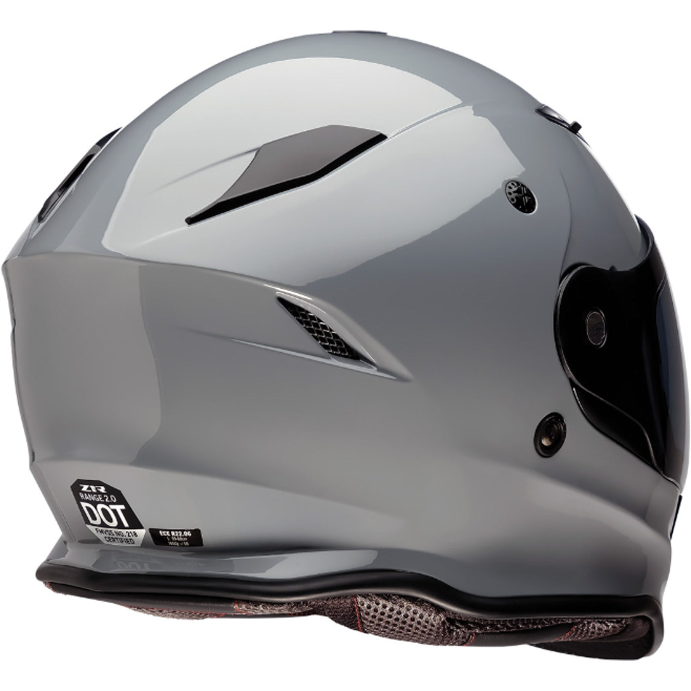 Z1R Nemesis Smoke Helmet Nardo - Rear Right Side View