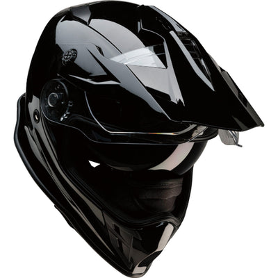 Z1R Range 2.0 MIPS Solid Helmet Black - Front Right Side View with Faceshield Raised