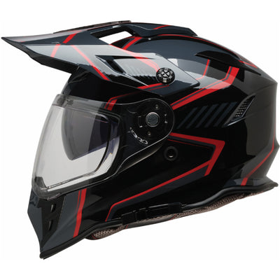 Z1R Range 2.0 Voyager Helmet Black/Red - Left Side View