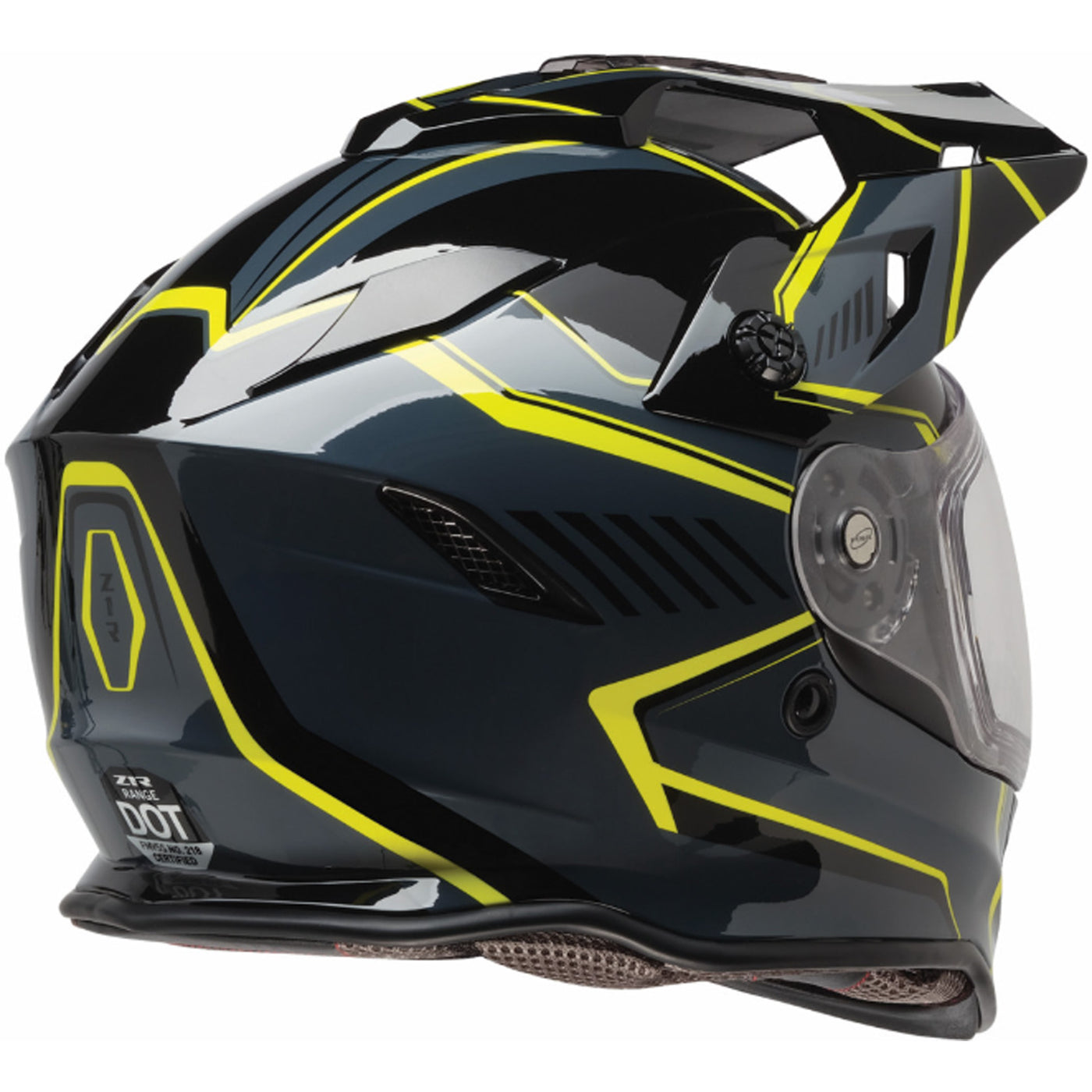 Z1R Range 2.0 Voyager Helmet Gray/Hi-Viz - Rear Right Side View