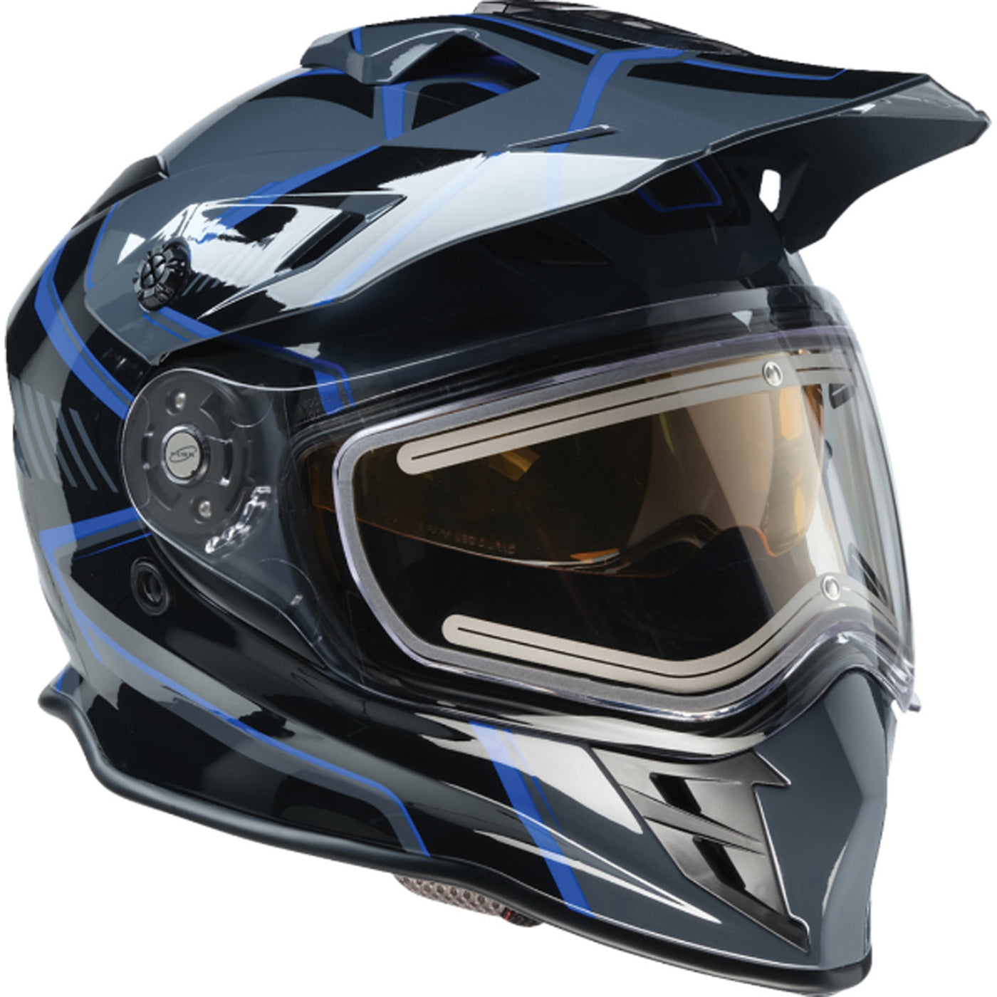 Z1R Range Rotor Helmet Black/Blue - Front Right Side View