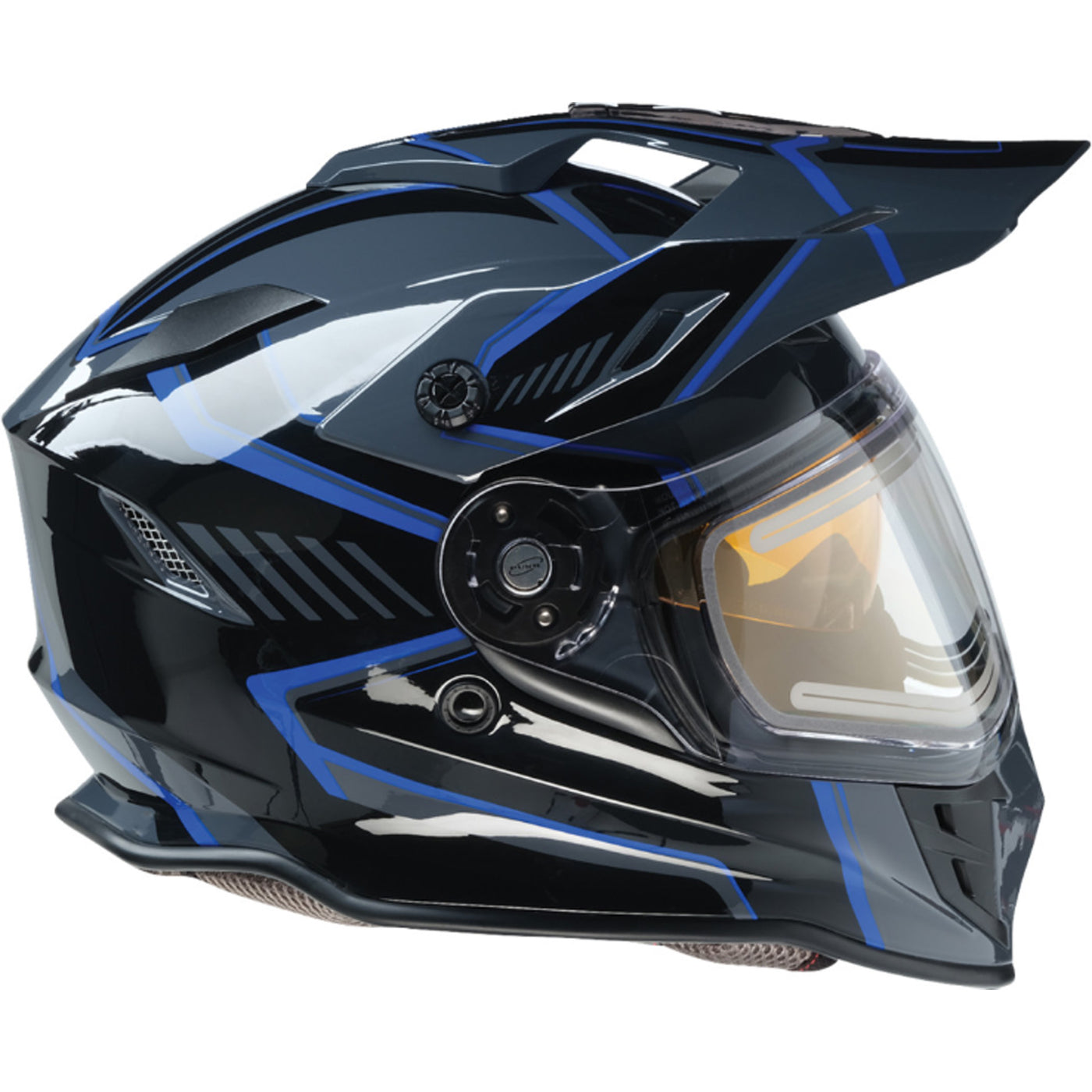 Z1R Range Rotor Helmet Black/Blue - Right Side View