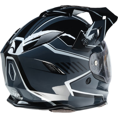 Z1R Range Rotor Helmet Gray/White - Rear Right Side View