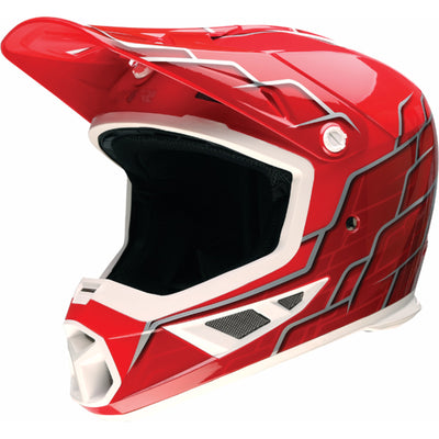 Z1R Rise 2.0 Hyacinth Helmet Red/Silver - Front Left Side View