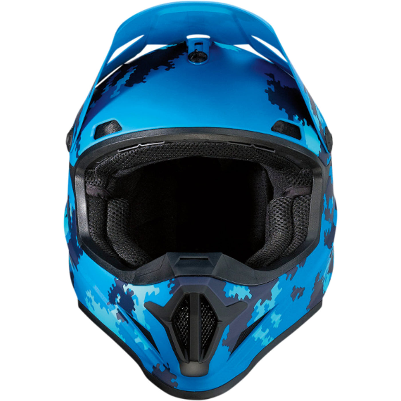 Z1R Rise Digi Camo Helmet Blue - Front View