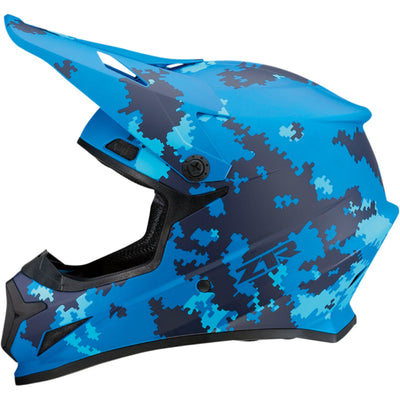 Z1R Rise Digi Camo Helmet Blue - Left Side View