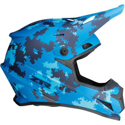 Z1R Rise Digi Camo Helmet Blue - Right Side View