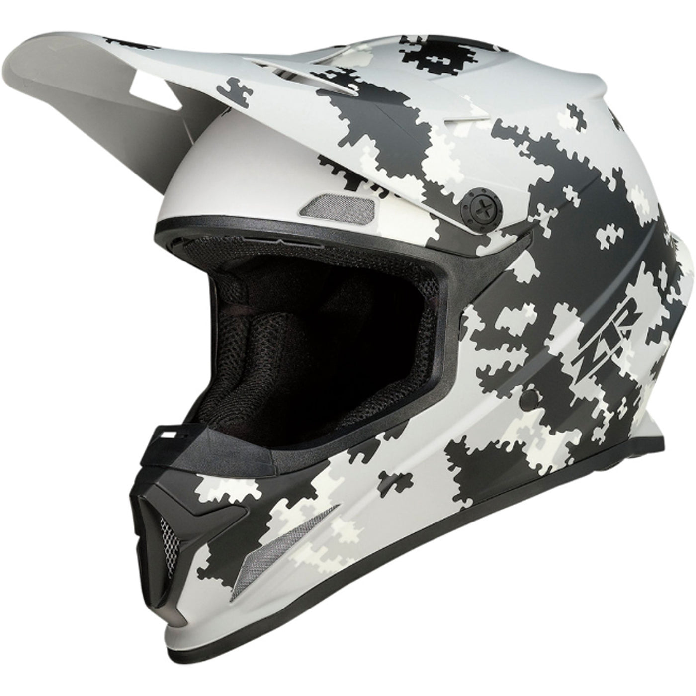 Z1R Rise Digi Camo Helmet Gray - Front Left Side View