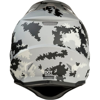 Z1R Rise Digi Camo Helmet Gray - Rear View