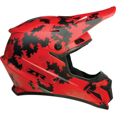 Z1R Rise Digi Camo Helmet Red - Right Side View