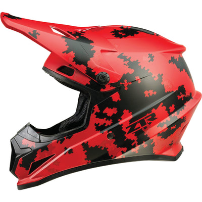 Z1R Rise Digi Camo Helmet Red - Left Side View