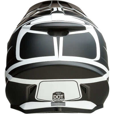 Z1R Rise Flame Helmet Black - Rear View