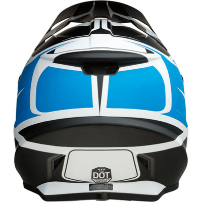 Z1R Rise Flame Helmet Blue - Rear View