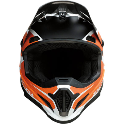 Z1R Rise Flame Helmet Orange - Front View