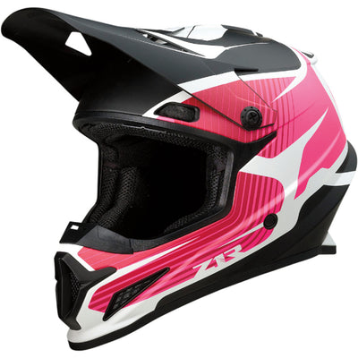 Z1R Rise Flame Helmet Pink - Front Left Side View