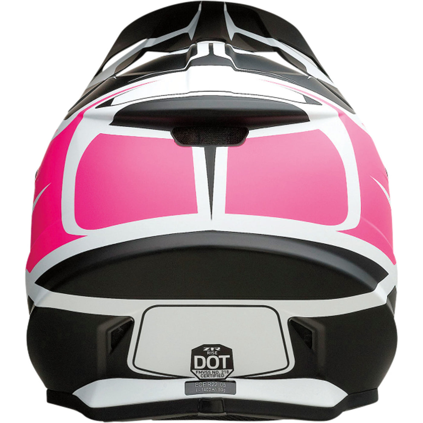 Z1R Rise Flame Helmet Pink - Rear View