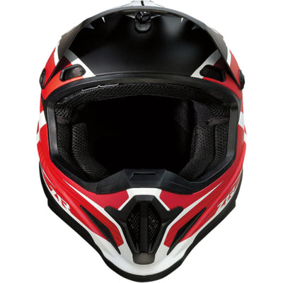 Z1R Rise Flame Helmet Red - Front View