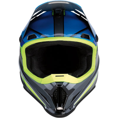 Z1R Rise MC Helmet Blue/Hi-Viz - Front View