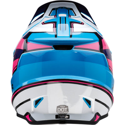 Z1R Rise MC Helmet Pink/Blue - Rear View