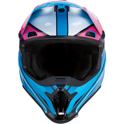 Z1R Rise MC Helmet Pink/Blue - Front View