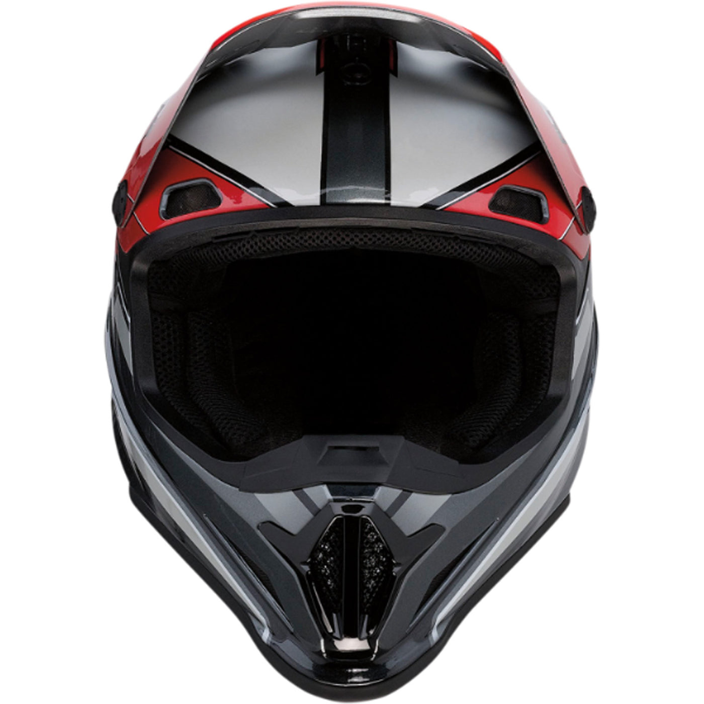 Z1R Rise MC Helmet Red/Gray - Front View