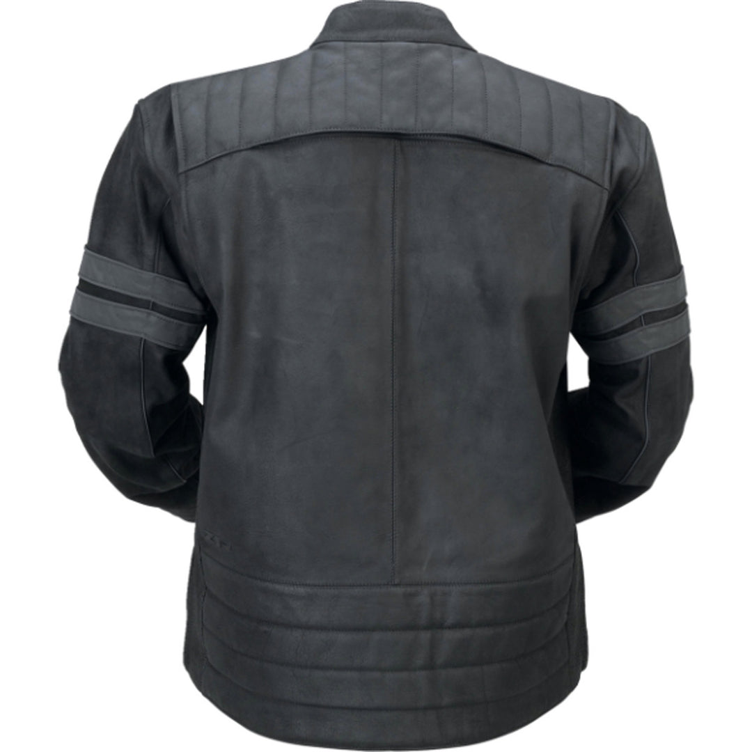 Z1R Remedy Leather Jacket Black - Rear View