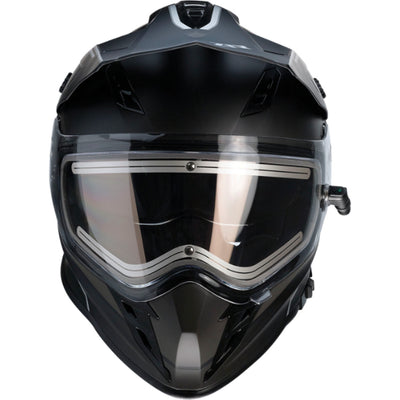 Z1R Range Bladestorm Snow Electric Helmet Black/White - Front View