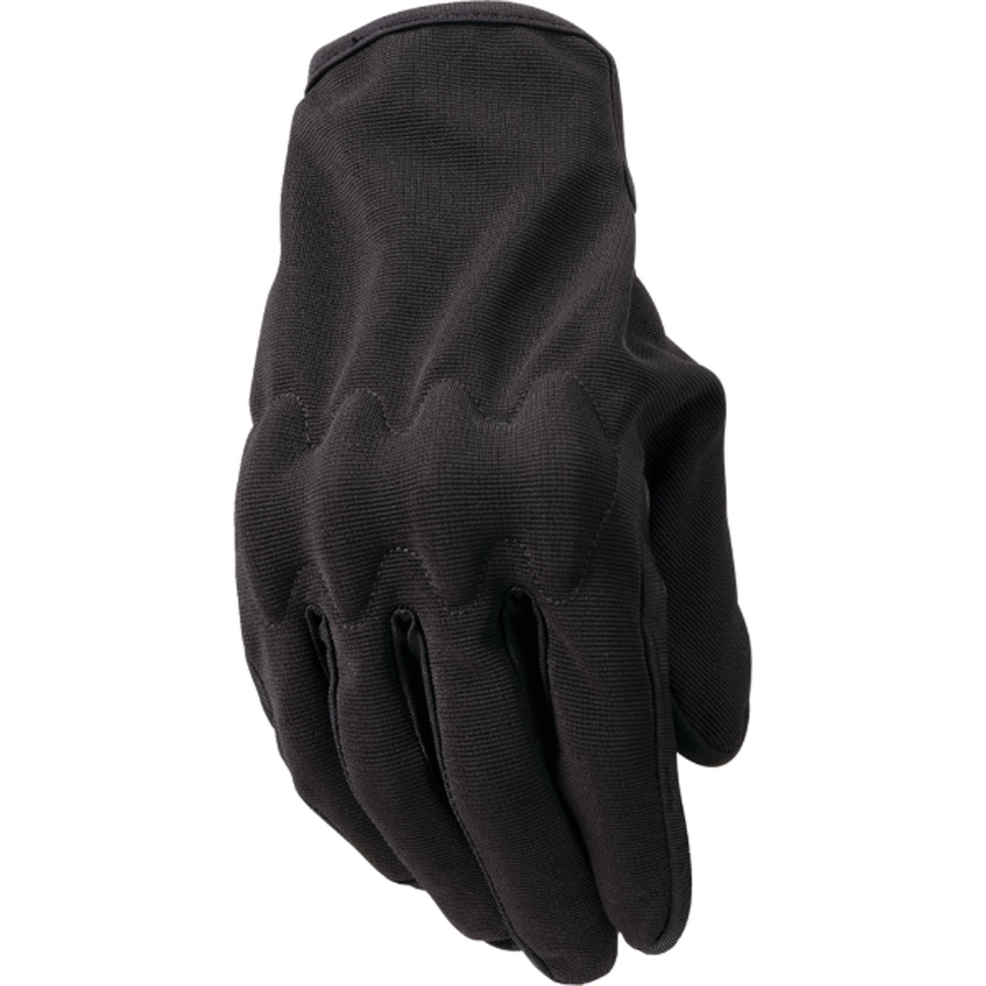 Z1R Slider Gloves Black - Back of Hand View