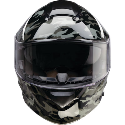 Z1R Solaris 2.0 Camo Helmet Black/Gray - Front View