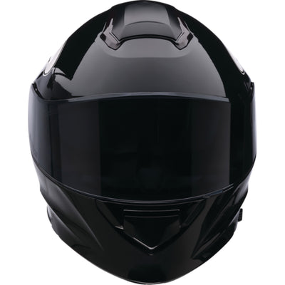 Z1R Solaris 2.0 Flame Modular Helmet Black/White - Front View
