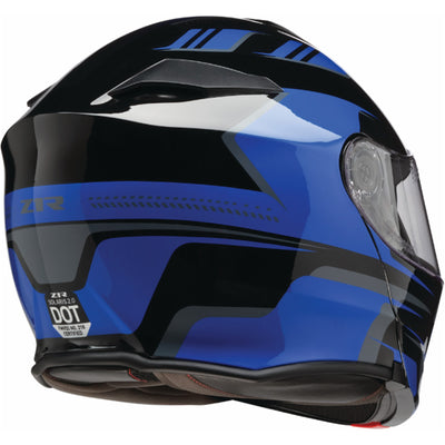 Z1R Solaris 2.0 Slater Helmet Blue - Rear Right Side View