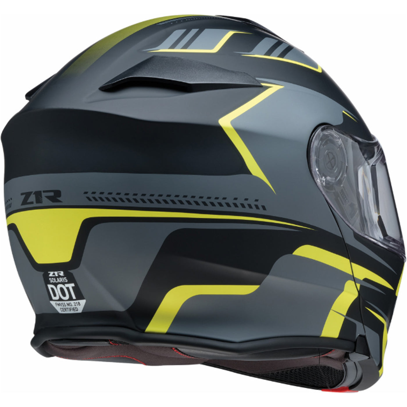 Z1R Solaris 2.0 Slater Helmet Hi-Viz - Rear Right Side View