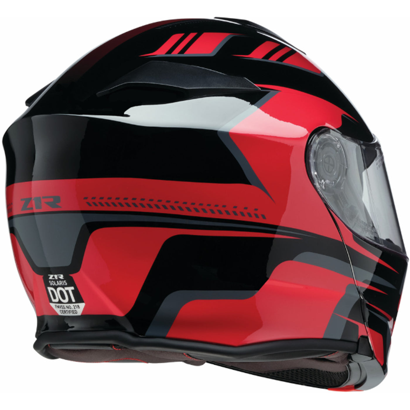 Z1R Solaris 2.0 Slater Helmet Red - Rear Right Side View