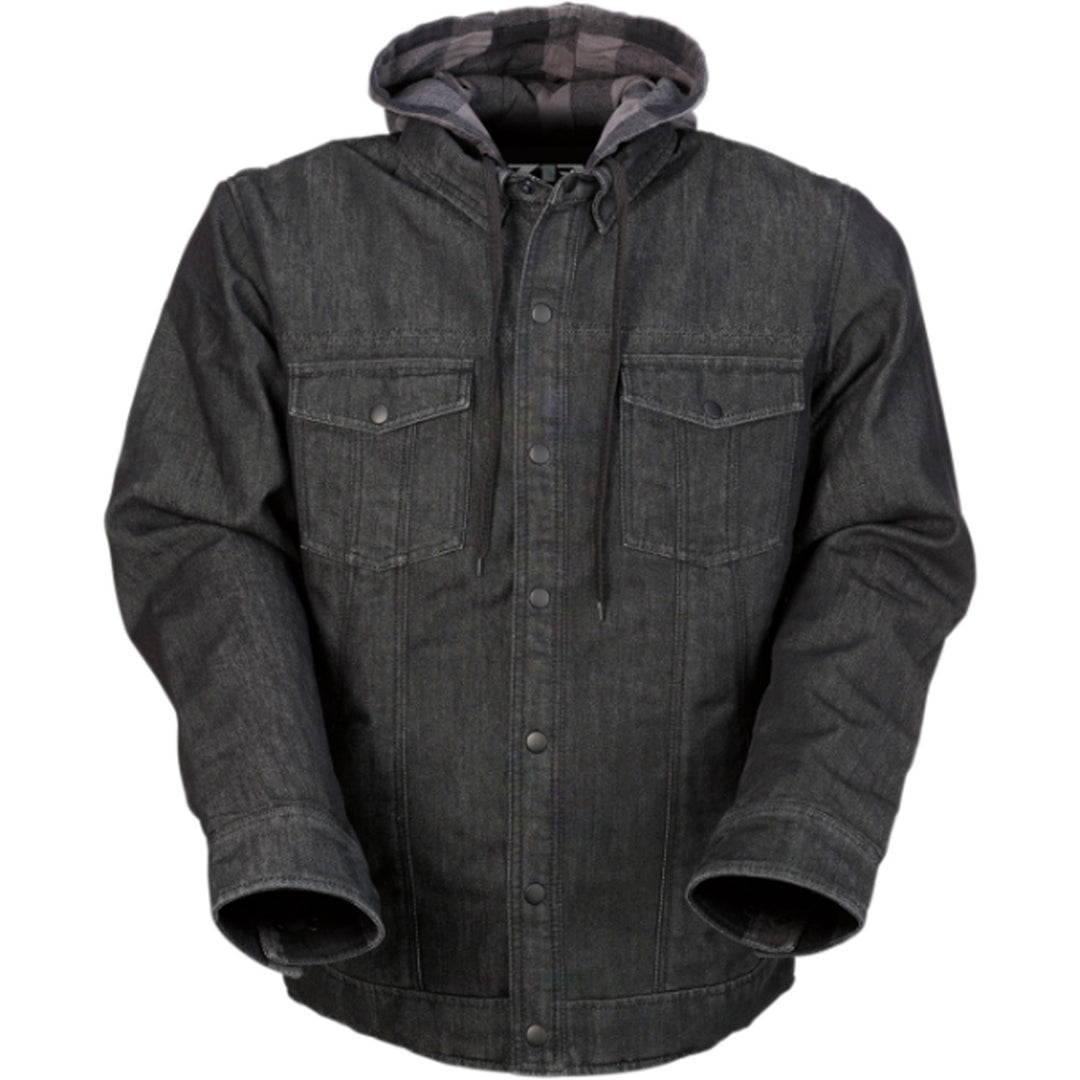 Z1R Timber Denim Shirt Black/Gray - Front View