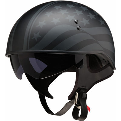Z1R Vagrant Jugger Helmet Black - Front Left Side View