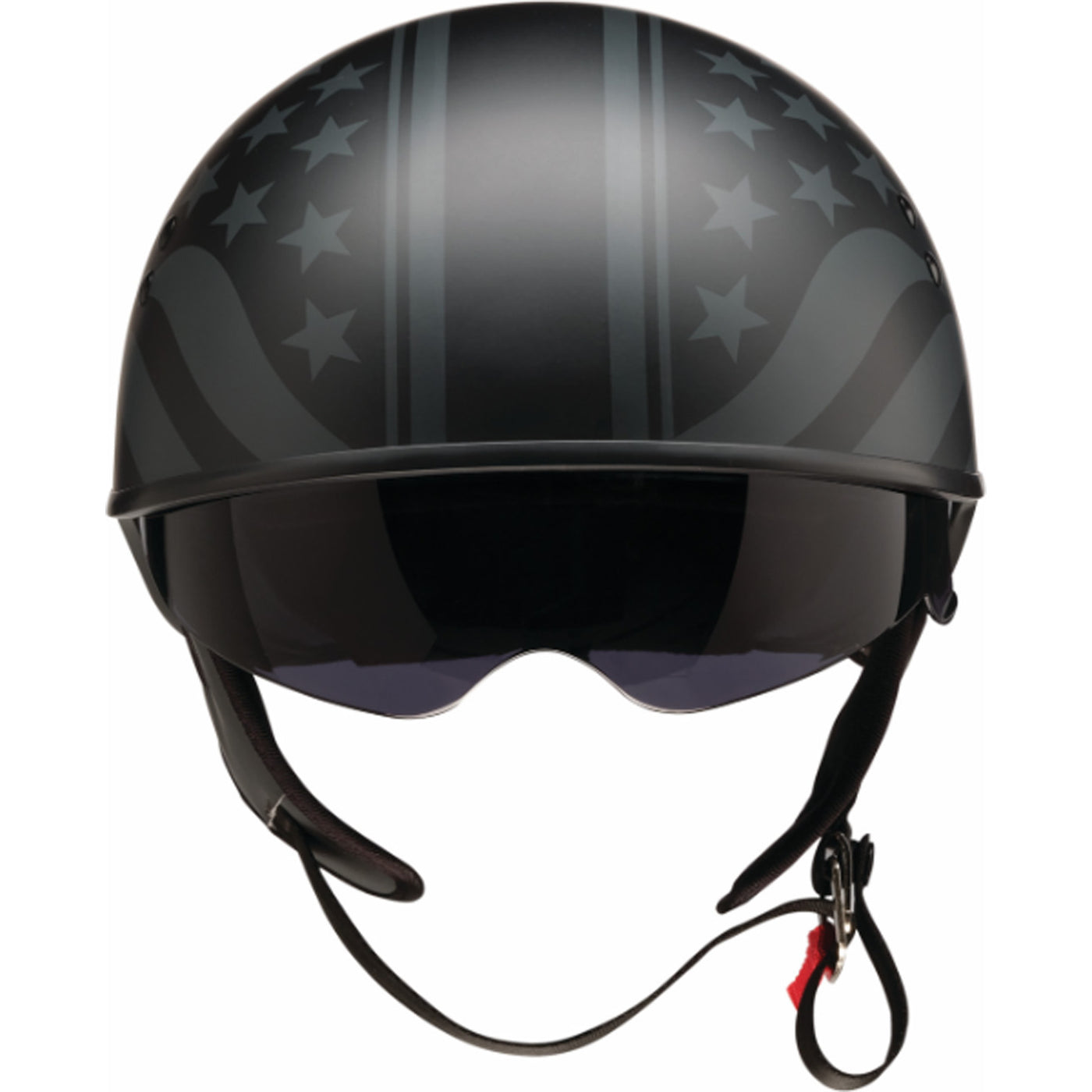 Z1R Vagrant Jugger Helmet Black - Front View