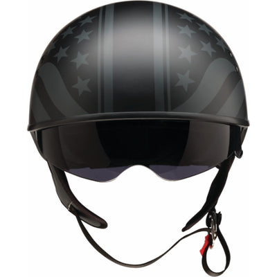 Z1R Vagrant Jugger Helmet Black - Front View