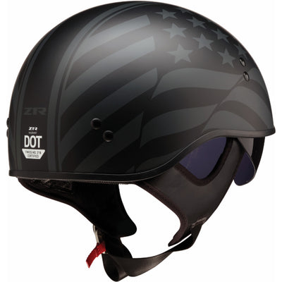 Z1R Vagrant Jugger Helmet Black - Rear Right Side View