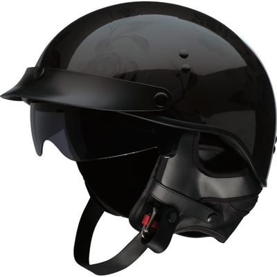 Z1R Vagrant NC Rose Helmet Black - Front Left Side View