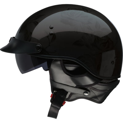 Z1R Vagrant NC Rose Helmet Black - Left Side View