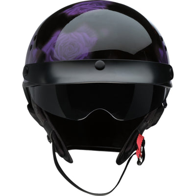 Z1R Vagrant NC Rose Helmet Black/Purple - Front View