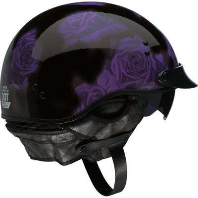 Z1R Vagrant NC Rose Helmet Black/Purple - Rear Right Side View